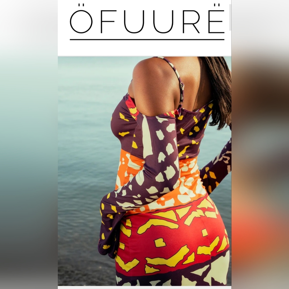 OFUURE: Anu Burgundy Maxi Dress